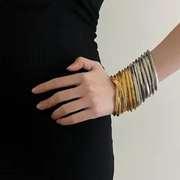 6 Bracciali In Pelle Uomo – Set Intrecciato Regolabile – Stile Punk Vintage – Marrone E Nero