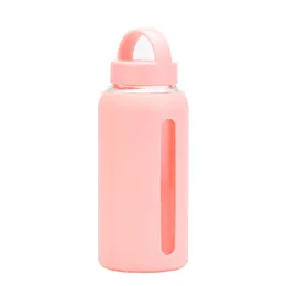 2 Maniche Protettive In Silicone Per Bottiglie 6,5 Cm – Antiscivolo Rosa (22 Oz)