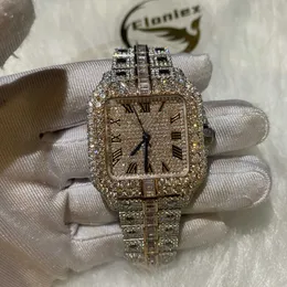 Custom Iced Out VVS Moissanite Watch For Men, 41MM Iced Out Luxury