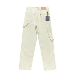 High End White Side Pocket Jeans For Men Designer L Luxury
