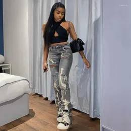 Trendy Y2K Chic Printed Skinny Jeans