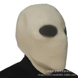 Smiling Alien Faceless Headset For Halloween Beige Cocktail Dress ...