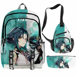DHgate.com:Genshin Impact Hu Tao Backpack - 3D Schoolbag for