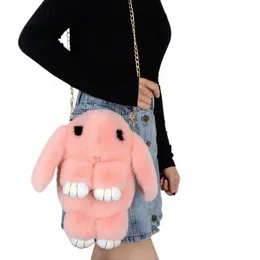 Cute Bunny Shoulder Bag - Fluffy Plush Backpack, Kawaii