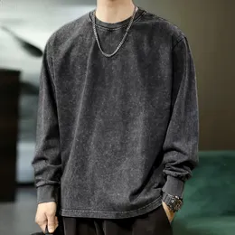 鶏舎 / WASHED HEAVY WEIGHT LONG SLEEVE Heavyweight Cotton Long Sleeve: Vintage Wash, Unisex Fit