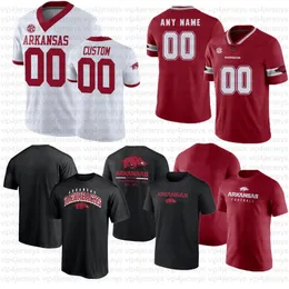 Custom Arkansas Football Jerseys 10 Taylen Green 22 Jaquinden