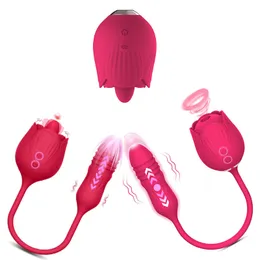 Rose sucking thrusting vibrator