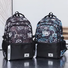 Suobstales 3-in-1 Paint Splatter Turtle Print Backpack Set - School Bag, Lunch Box & Pencil Case For Kids & Teens