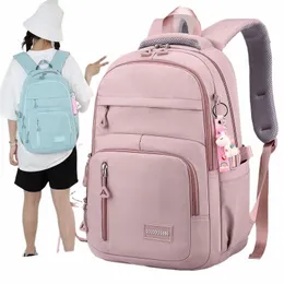 Stylish Waterproof Nylon School Backpack With Pendant For Teen Girls Multi Pockets Travel Rucksack For 2024 From Sleekshoulder 29.5 DHgate.Com