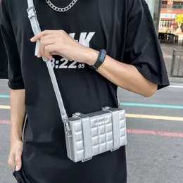DHgate.com:Trendy Box Bag for Men - Small Square PU Leather