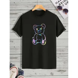 Men's Teddy Bear Print t shirt t shirt - 25SS Casual