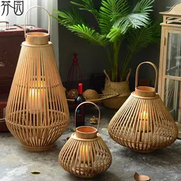 キャンドルホルダーVase Candlestick Vintage Container Lantern Wedding Room Pedestal Velas Y SOPORTES HOME DECOR