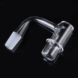 Klarer, nahtloser, vollständig verschweißter Raucher-Aeecssories-Quarz-Banger-Mixer, Spin-Banger-Nagel, 10 mm, 14 mm, männlich, 45 90 Grad FWQB10