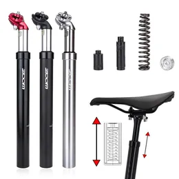 ZOOM Bicycle Suspension Seatpost 272312 MM Road MTB Shock Absorber Seat Tube Aluminum Alloy Bike Hanging Damping Saddle Post 240325