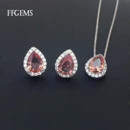Sets FFGems Zultanite Jewelry Sets 925 Sterling Silver Diaspore Stone Color Change For Women Lady Party Wedding Gift With Chain