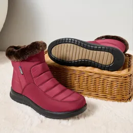 Прогулочная обувь, женские зимние ботинки, непромокаемые зимние теплые ботинки Botas Mujer, черные женские ботинки на массивной платформе, Botines Elegantes