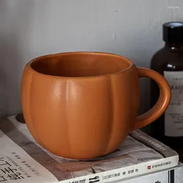 머그잔 귀여운 호박 머그잔 가을 커피 할로윈 컵 재미있는 세라믹 가을 고딕 악마