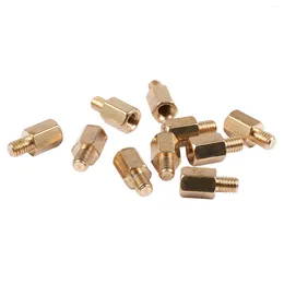 Spoons 10 Pcs PC PCB Motherboard Brass Standoff Hexagonal Spacer M3 6 4mm