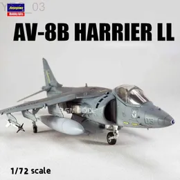 航空機MODLE HASEGA 00449プラスチック飛行機モデル1/72 AV-8B Harrier II US MC Attacker Fighter Model Building Kits for Hobby DIY YQ240401