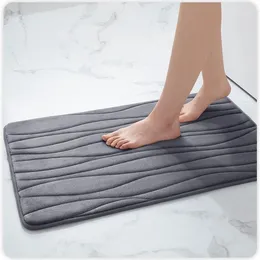 Bath Mats Homaxy Memory Foam Bathroom Toilet Mat Non-Slip Absorbent Kitchen Carpet Living Room Bedroom Home Decorative Foot Rug