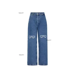 designer jeans Trouser Legs Open Fork Tight Capris Denim Trousers Add Fleece Thicken Warm Slimming Jean Pants Brand Women Clothing Embroidery Printing loewew jeans