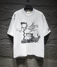 メンズプラスティーポロスラウンドTシャツネック刺繍と印刷されたポーラースタイルの夏の摩耗ストリートピュアコットンD2D2