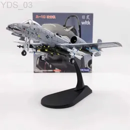 Модель самолета WLTK, литой под давлением металл, масштаб 1/100, USAF A10 A-10A A10A, штурмовой самолет, модель истребителя, игрушка для коллекции YQ240401