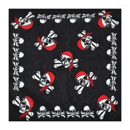 Scarves Fashion Hip Hop Street Dance Square Scarf Pure Cotton Men's And Women's Dressing Headband Halloween Printed