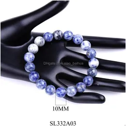 Bracciale Nouveau con perline Elegante - Orc Ee Blanche Bohalmen Coppia De Boers 6 8 10Mm Pereslondes Drop Delivery Ottsg