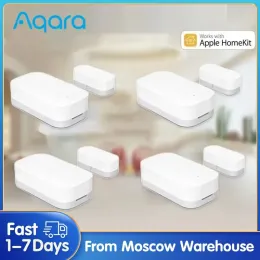 제어 AQARA 도어 센서 ZigBee 무선 연결 스마트 홈 오리지널 도어 센서 MCCGQ11LM MI HOME HOMEKIT APP와 함께 작업