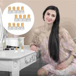 Lagringsflaskor 12 st reselotion container glas roller flaskan parfym massage cap eterisk oljepaket arabiska