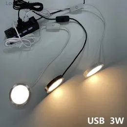 LED -strängar etrnled USB 5V under skåp puckljus Display Case Shelf Counter Lighting Caravan Camper Motorhome Interior Spot Lamp 3W YQ240401