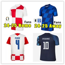 2024 Croacia Soccer Jersey Modric Brekalo Perisic Brozovic Kramaric Rebic Livakovic 24 25 Chorwarzy domowe koszule piłkarskie