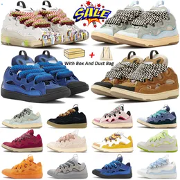 designer skor extraordinära sneakers 90-tal präglade läder trottoarkant sneakers herrar kvinnor sko gummi platt plattform mode scarpe schuhe chaussures spetsstorlek 35-46