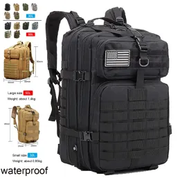 Taschen Rucksack Big 30L oder 50L Kapazität Armee Taktische Hochkapazität Camping -Wanderversorgung Männer Sport Trekking Kletter Reisetasche