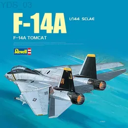 Aircraft Modle Revell 04021 1/144 Skala Modell F-14A Tomcat Fighter Assembly Model Building Kit för vuxna Hobbysamling YQ240401