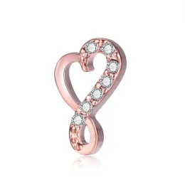 Charms 10pcs Rose Gold Infinity Love Custom Floating Charms for Glass Lacket Watch Naszyjka Bransoletka