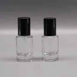 Garrafas de armazenamento 1 pcs 15ml frasco de perfume premium com tampa de alumínio preto amostra dispensador portátil spray de vidro baioneta