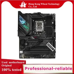 Moderbrädor Intel Z690 Strix Z690-F Gaming WiFi Moderkort använde original LGA 1700 LGA1700 DDR5 128GB NVME SATA3 Desktop Mainboard