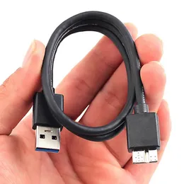 2024 20 cm Hög hastighet USB3.0 Adapterkabel Black USB 3.0 Rätt vinkeltyp A Man till Micro B Man Connector för ComputeFor USB 3.0 Rätt vinkel