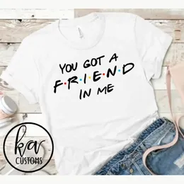 Kobiety, masz we mnie przyjaciela Tshirt Friends TV Shirt Unisex Hipster Tee Tshirts Damskie ubrania Y2K top bawełna 240401