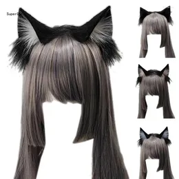 Party Supplies Faux Furs Ear Headband Plush Hair Hoop Costume Po Props For Cosplay Halloween And Anime Masquerades