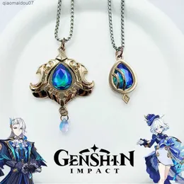 Pendant Necklaces Genshin Impact Fontaine Furina Neuvillette Role Play Necklace Unisex Pendant Necklace Jewelry Accessories GiftL2404