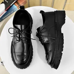 Dress Shoes Męskie skórzane 2024 Casual Business Low Top dla mężczyzn