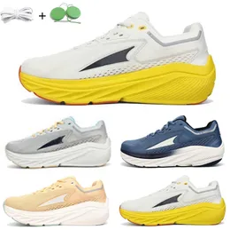 Via Olympus 2 män Kvinnor Running Shoes Racing Sneaker Black Grey Navy Blue Orange Yellow Mens Cyned Breattable Mens Outdoor Trainers Sport Sneakers Big Size 36-47