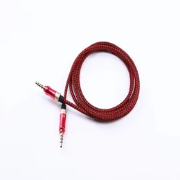 3,5 mm Jack Audio Cable Jack 3,5 mm hane till manlig ljud Aux -kabel för Samsung S10 bil hörlurar Högtalartrådsledning Aux Cordspeaker