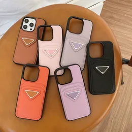 Suitable for iPhone 15 phone case iPhone 14pro max lychee pattern leather card insert letter phone case 13/12 trendy brand