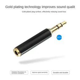 Novas peças de ferramenta All Copper 3,5mm 3 Seção a 4 Seção Adaptador de fone de ouvido móvel 3.5 Male para fêmea Cabeça de conversão de extensão de áudio para celular