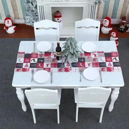 NEU 2024 Kreative neue Weihnachtsschmuck Calico Tisch Desktop Dekorative Tischdecke Weihnachtsschmuck 2021 Neues Neujahrsgeschenk Sicher hier