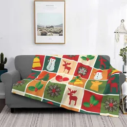 Coperte nel periodo natalizio Vendita di stampa personalizzata Flanella Morbida coperta Babbo Natale Babbo Natale Vacanze Inverno Buon Natale Neve